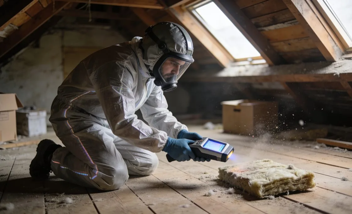 Analyse de l'isolant en vermiculite pour l'amiante